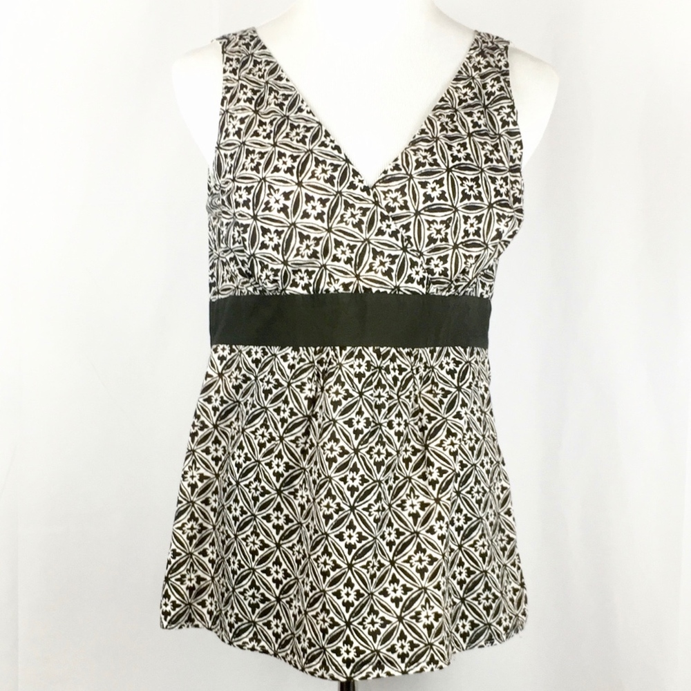 LOFT Sleeveless Cotton Tank Top Batik Size 10